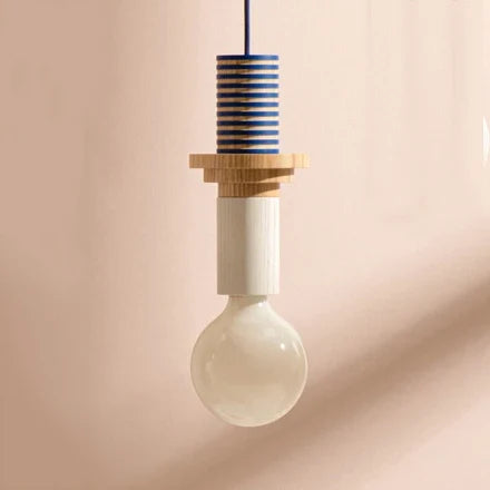 Bois moderne suspension LED lumières cuisine nordique décor à la maison lampe suspendue Restaurant plafond Lustre Lustre chambre luminaire