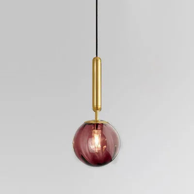 suspension moderne en verre pour décoration intérieure élégante