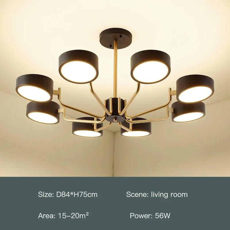 lustre moderne simple pour éclairage intérieur design élégant