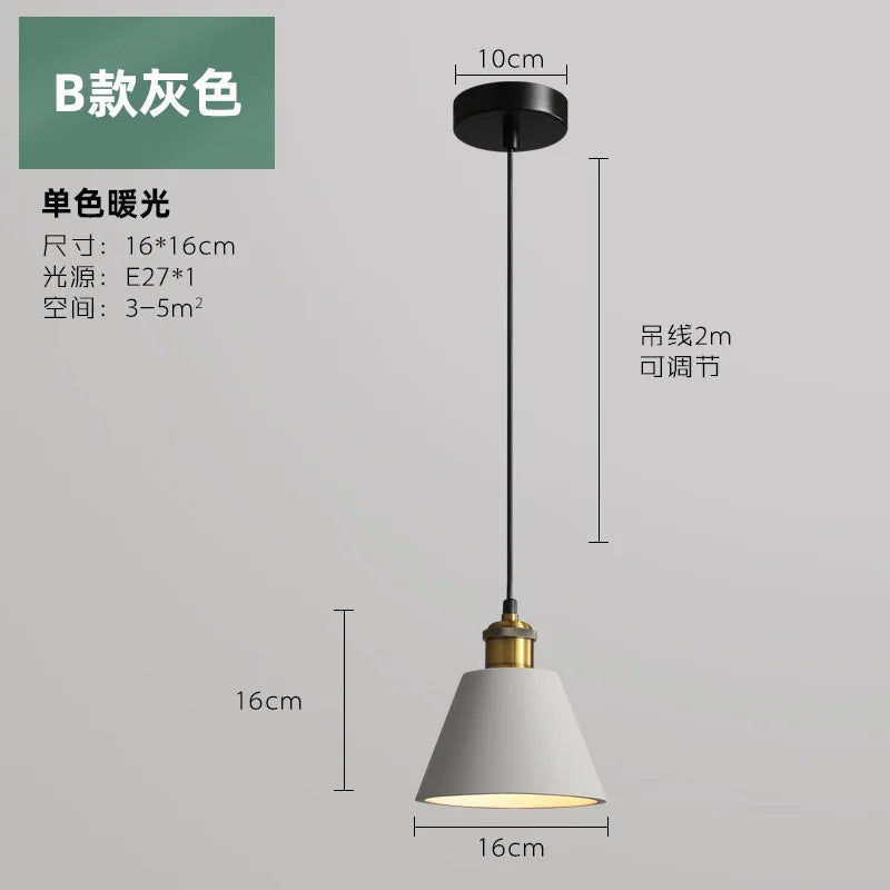 Suspension LED de Style industriel