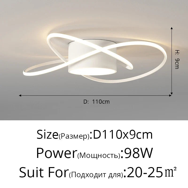 lustre moderne led pour décoration intérieure nordique élégante