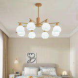 lustre en bois crème pour décoration moderne et style contemporain