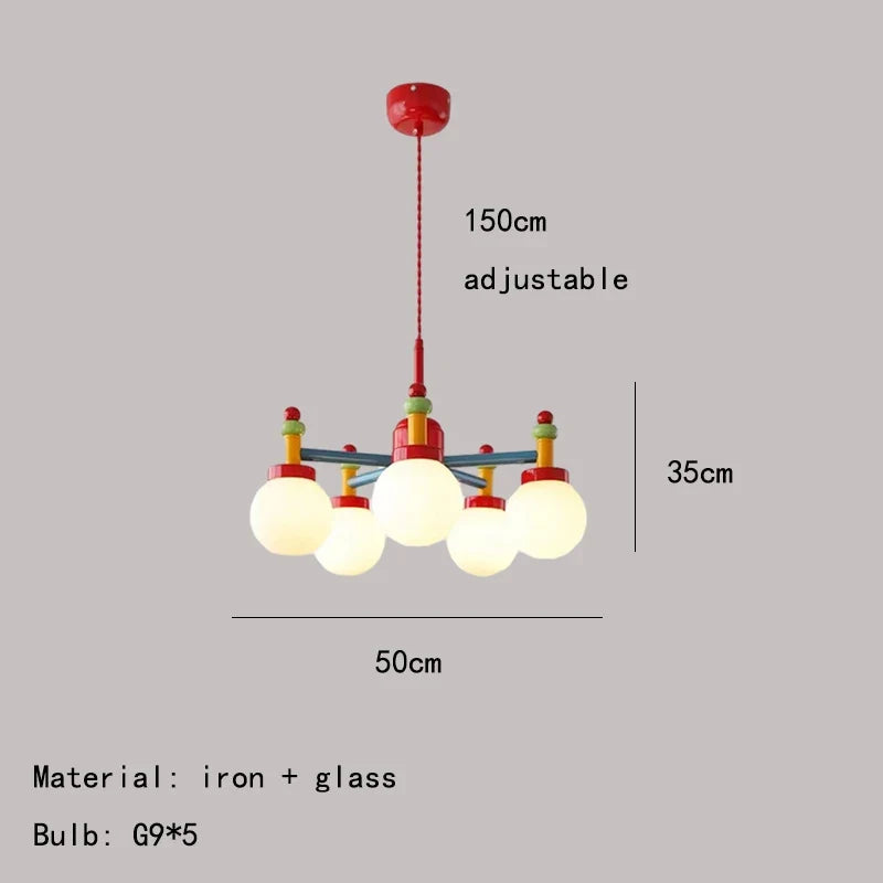 lustre moderne en métal et verre pour foyer restaurant