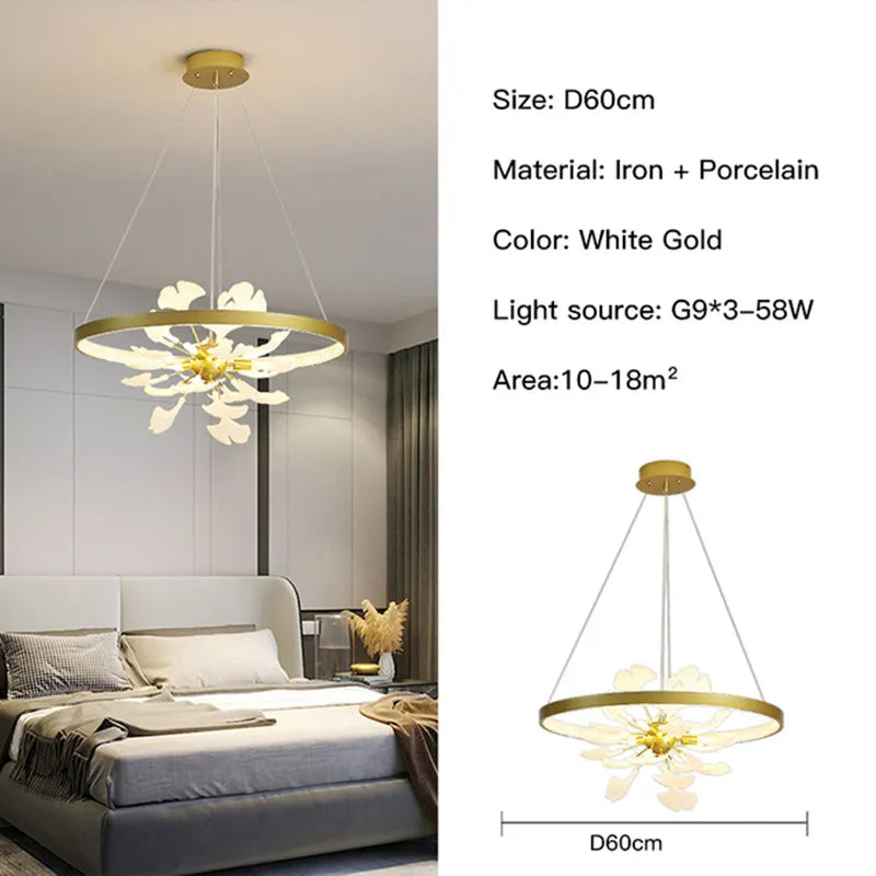 lustre moderne design nordique pour intérieur suspendu au plafond