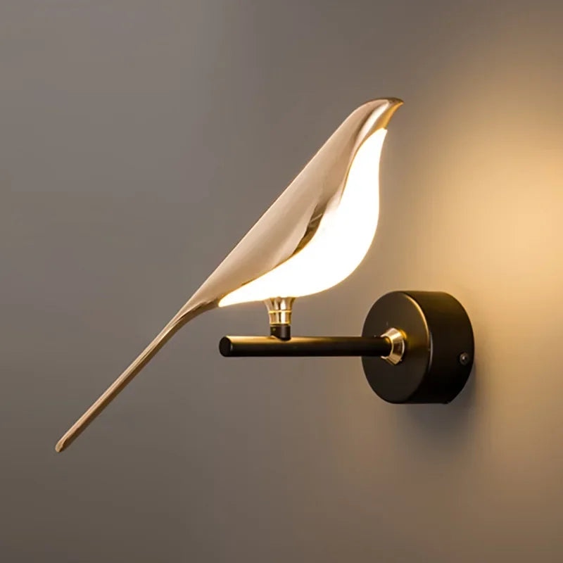 lustre led 	 art oiseau loft originalité décoration