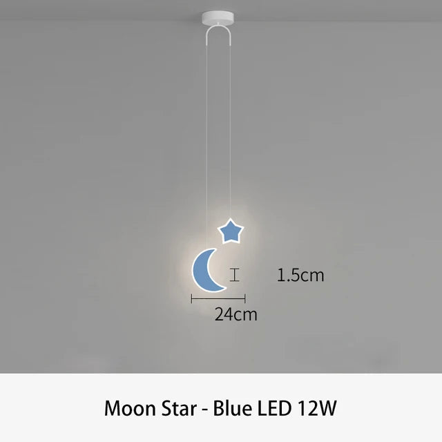 suspension led design dessin animé pour chambre d'enfant
