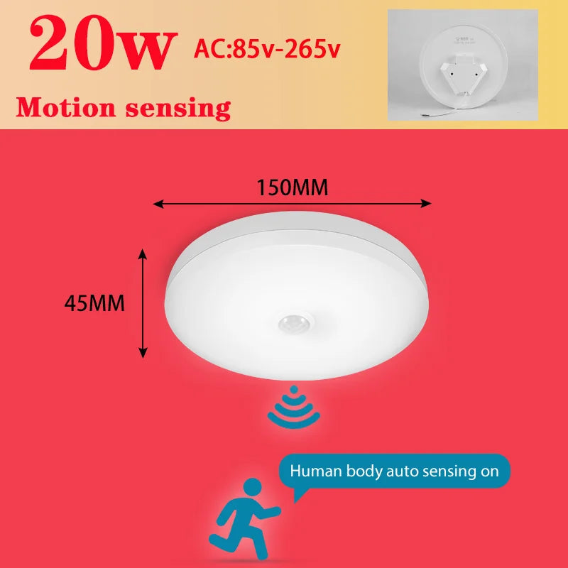 plafonnier led avec détecteur de mouvement pour intérieur