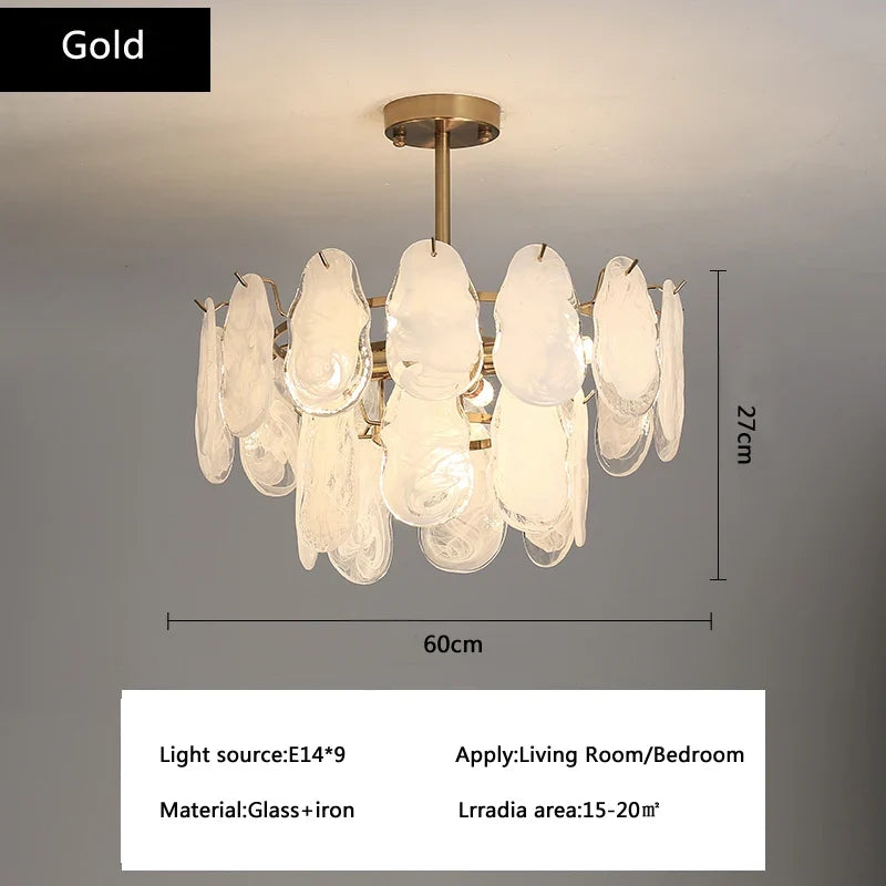 suspension rétro en verre moderne pour décoration intérieure 2024