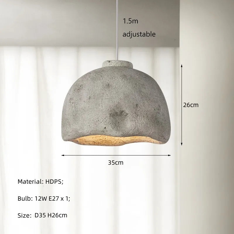 Nordique wabi-sabi vent suspension LED lumières lustre Restaurant Bar Loft salle à manger décor à la maison chambre chevet suspension luminaire