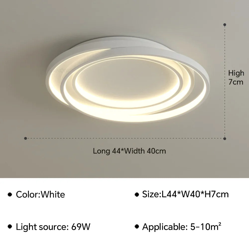 lustre led ultra mince moderne pour décoration intérieure