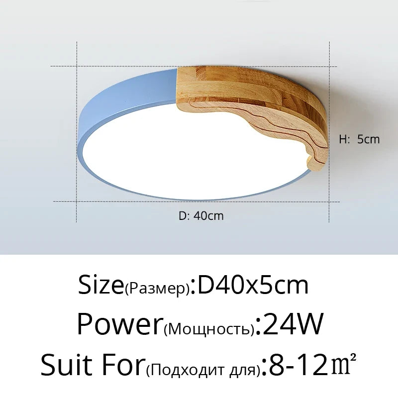 plafonnier led encastrable style nordique macarons ronds romantiques luminaire créatif moderne