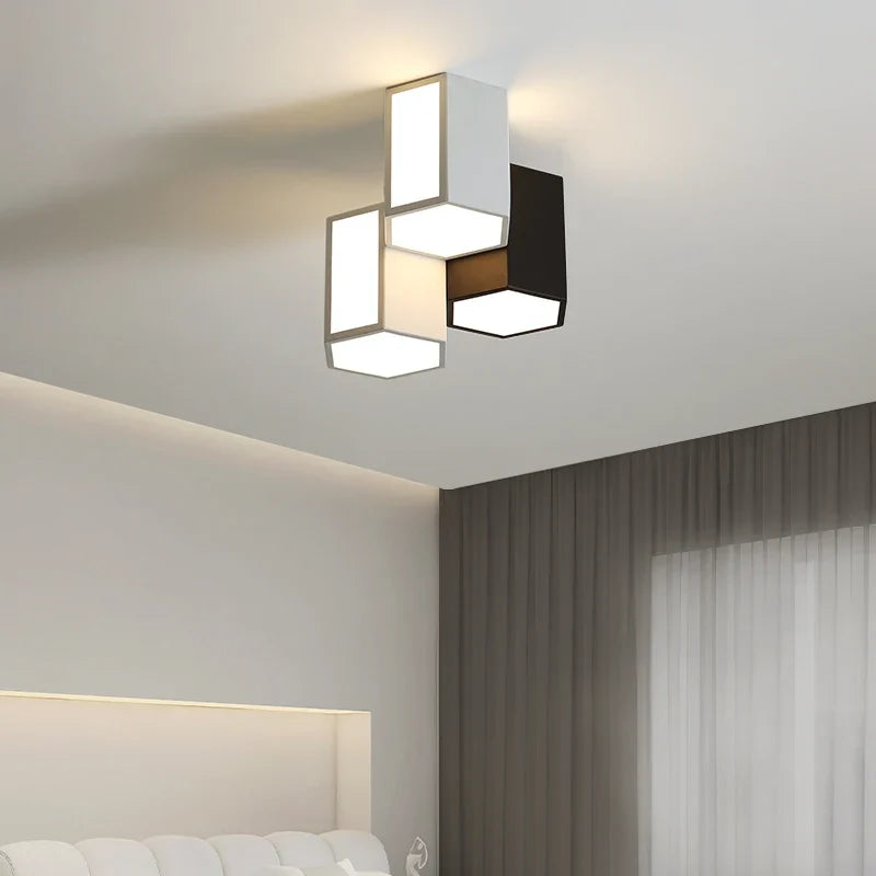 plafonnier led créatif nordique en acrylique éclairage décoratif intérieur