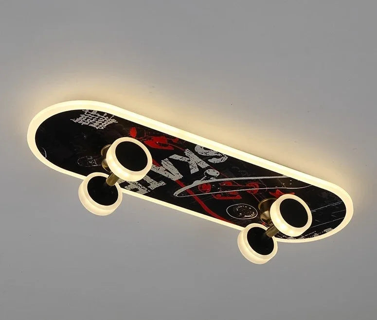 Plafonniers créatifs en forme de Skateboard