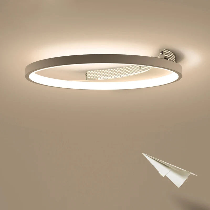 plafonnier moderne à leds avec télécommande pour intérieur décor lumineux