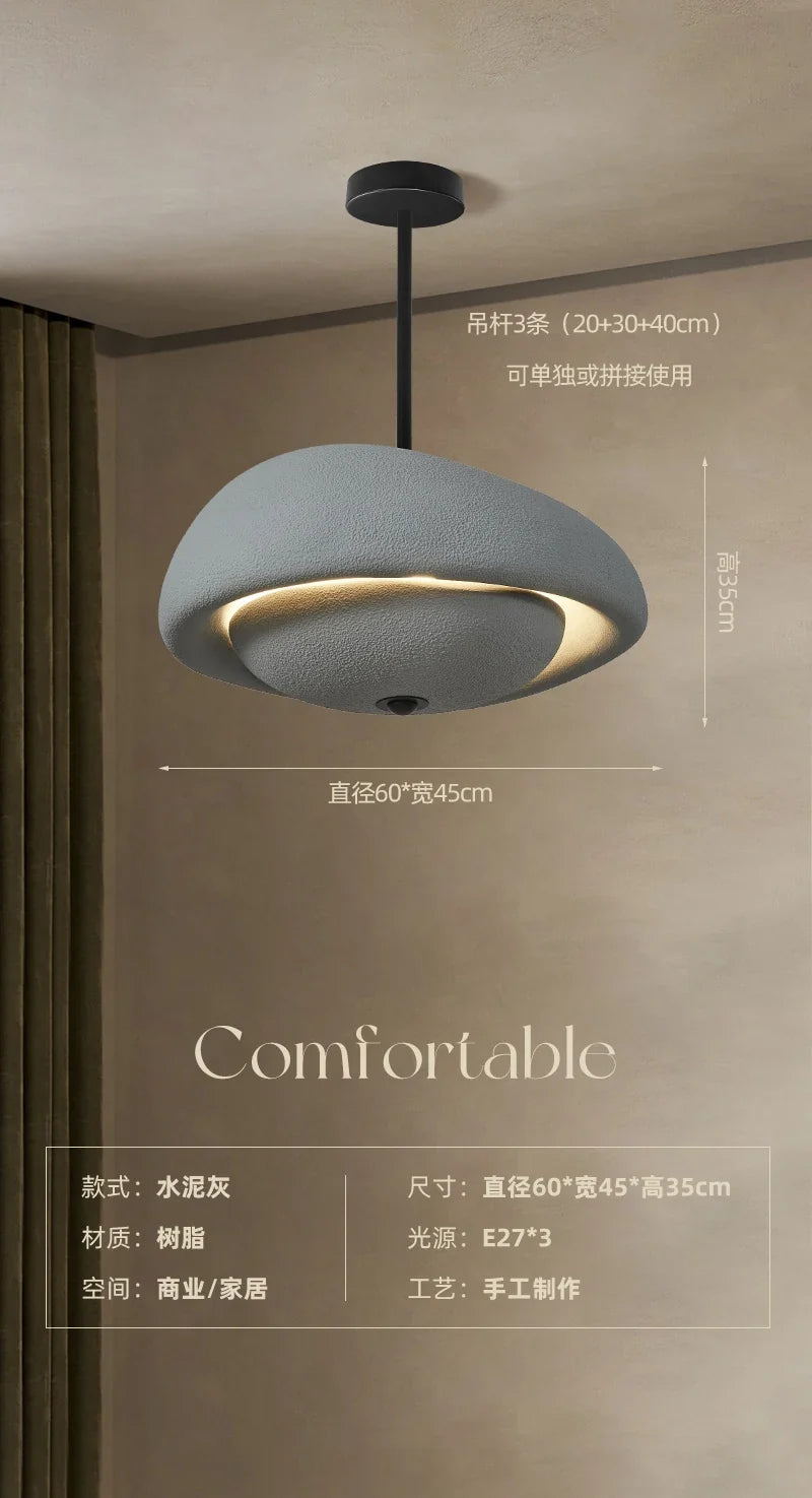 lustre moderne wabi-sabi pour restaurant et bar décoratif