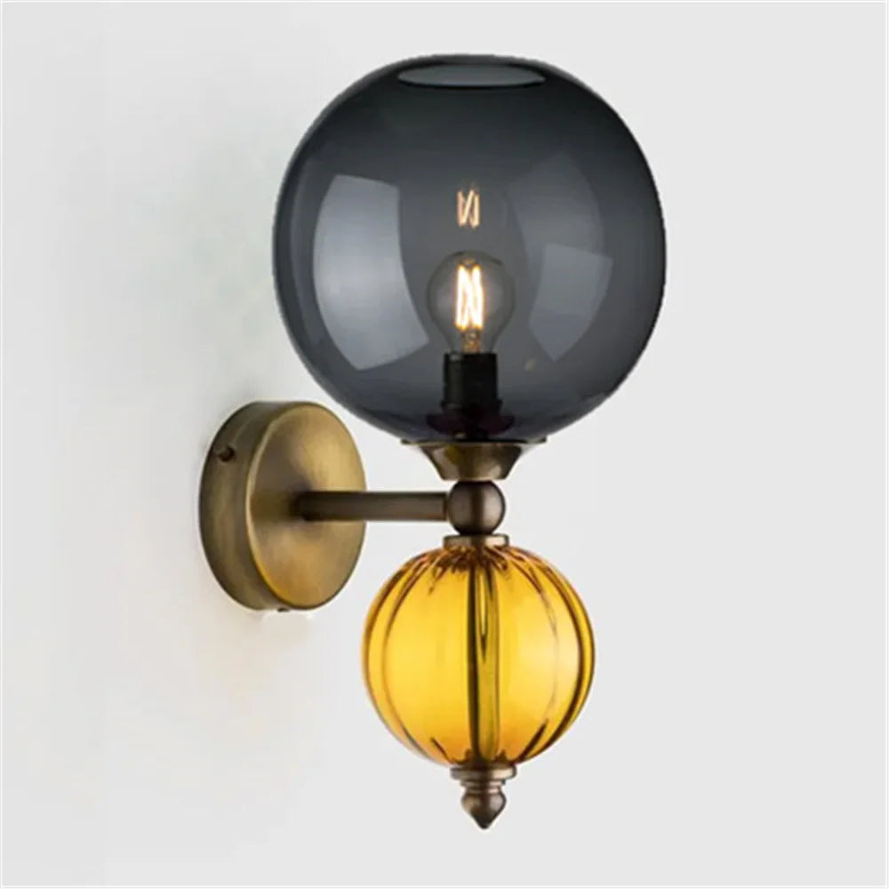 Applique murale LED en forme de bulle de verre
