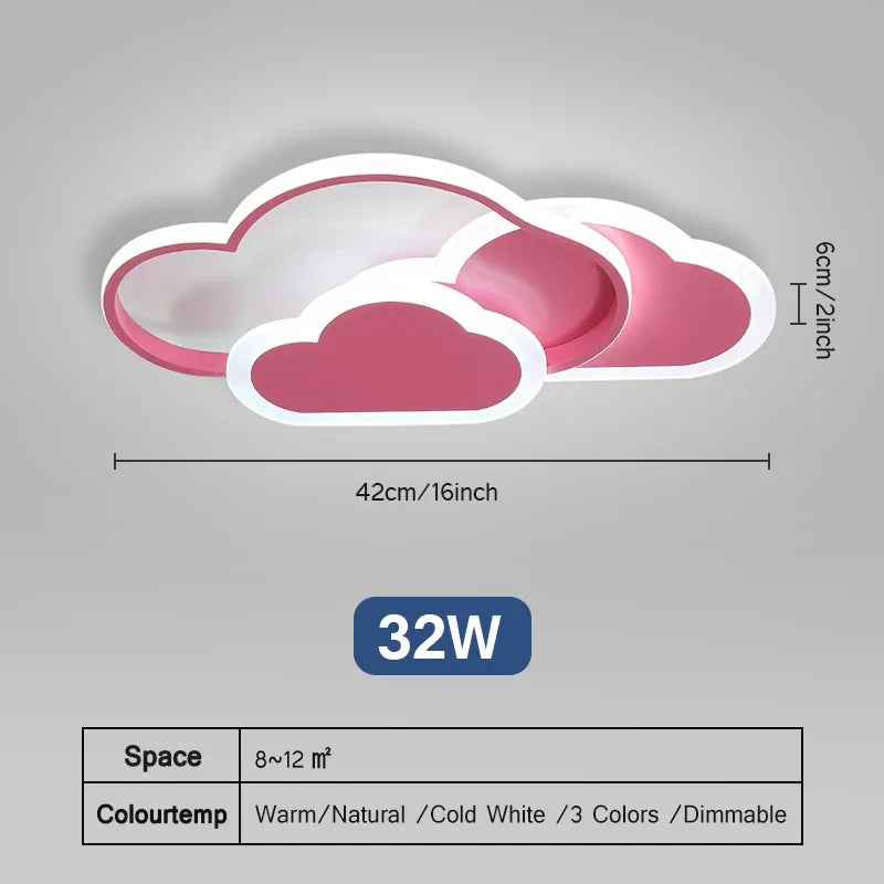 plafonniers led ultra minces creative clouds pour diverses pièces