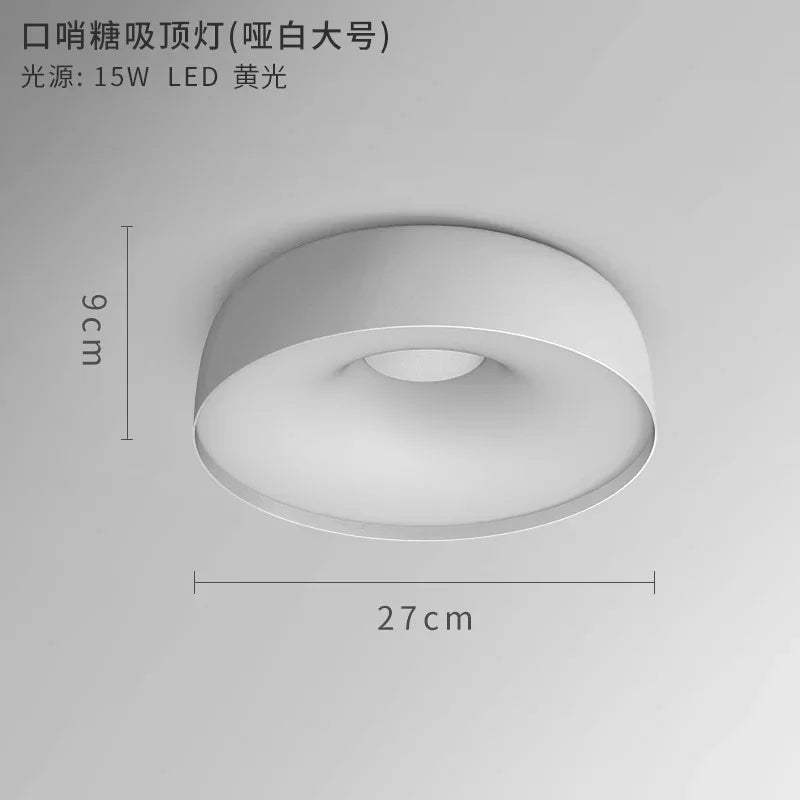 plafonnier nordique led pour éclairage intérieur moderne