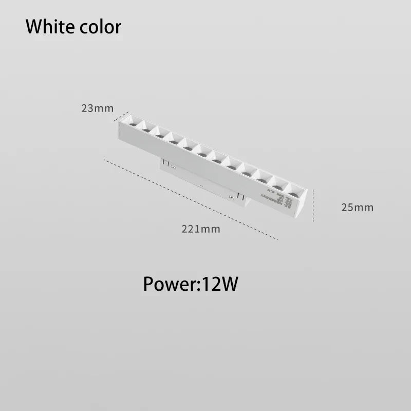 rails d'éclairage magnétiques led à intensité variable spot zigbee cob
