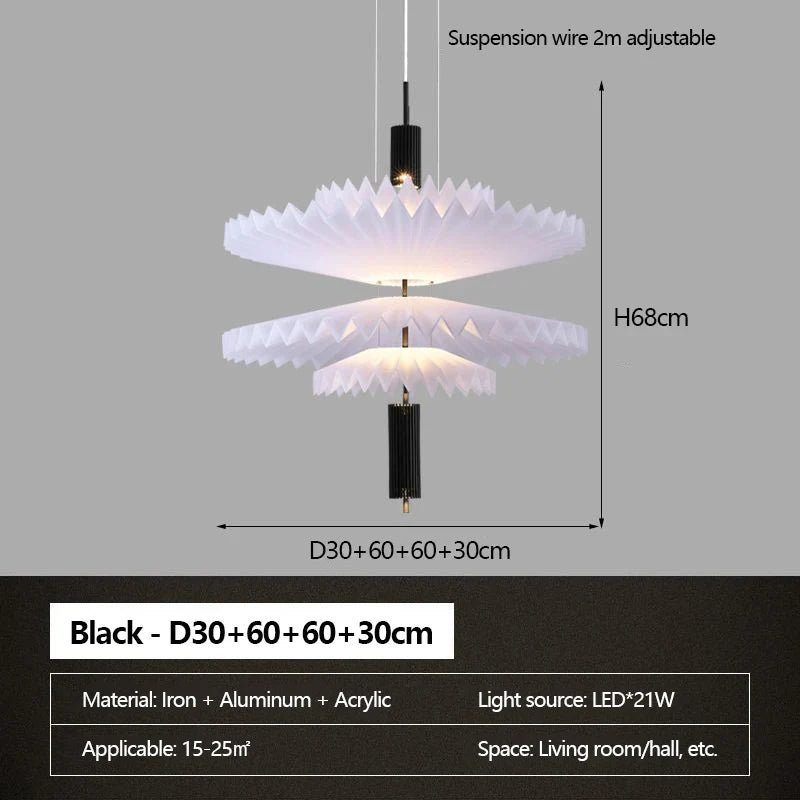 lustre minimaliste led art créatif pour intérieur moderne