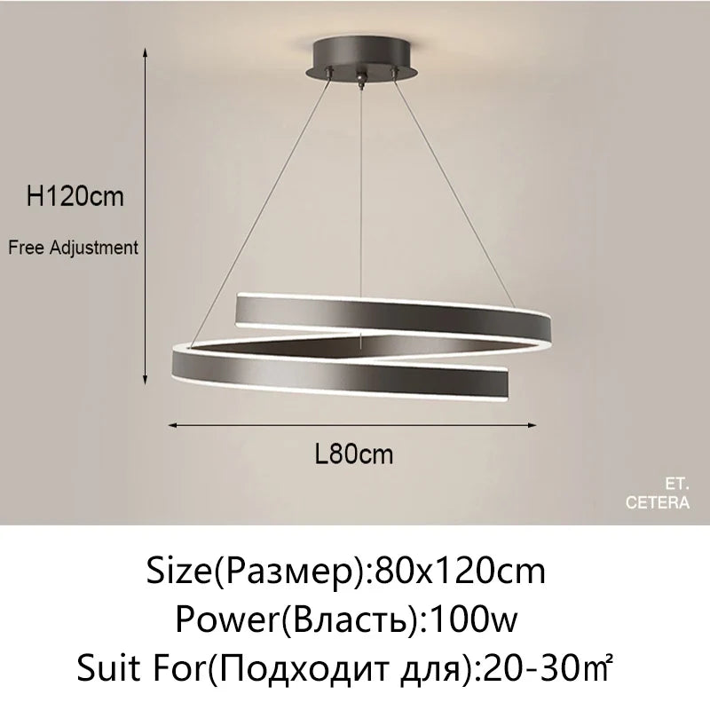 TONDI Lustre Simple Noir/Blanc adapté au Salon Salle à Manger Cuisine Lustre Rond éclairage décoration intérieure