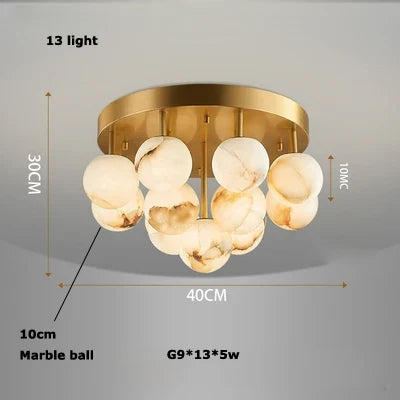 plafonnier en marbre chinois collection pingpong design classique
