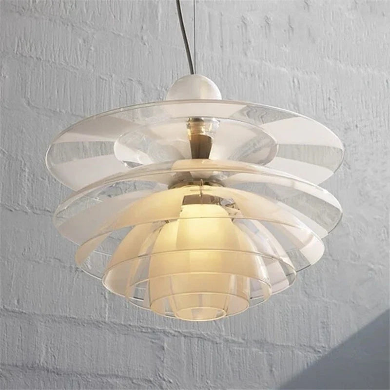 suspension led modernes en acrylique pour intérieur