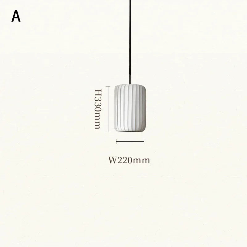 suspension en tissu japonais luminaires artistiques modernes minimalistes