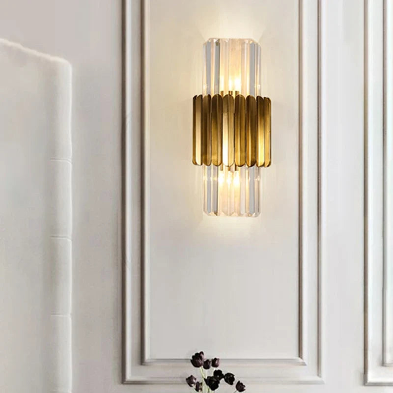 luxe et modernes applique murale en cristal pour hôtel