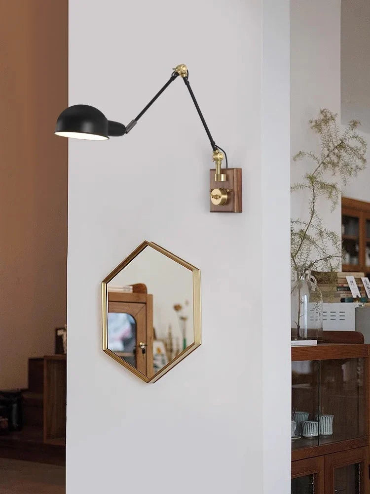 applique murale moderne à bras long luminaire décoratif d'intérieur