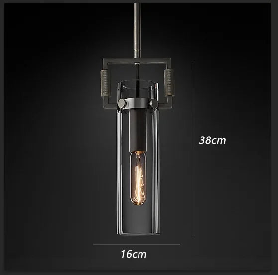 suspension en verre rétro américain style luxe décoratif