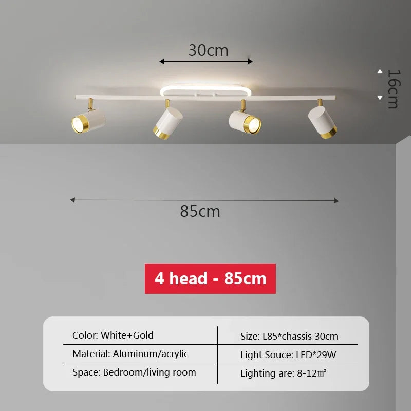 plafonnier led moderne à bande lumineuse décorative pour intérieur