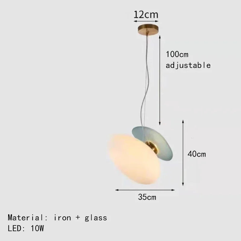 lustre en verre d'art nordique pour décoration intérieure et éclairage