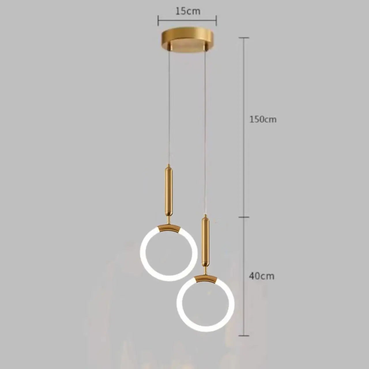 suspension design nordique moderne imperméable led décorative
