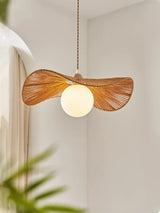 lustre suspendu en bois style japonais pour décoration intérieure