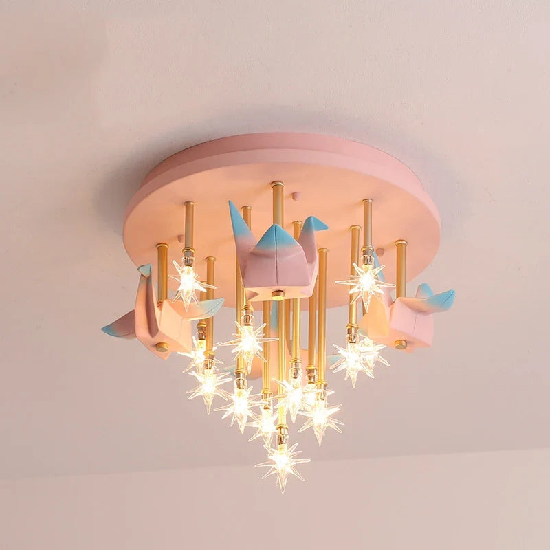 plafonnier moderne licorne étoiles décoration pour enfants intérieur