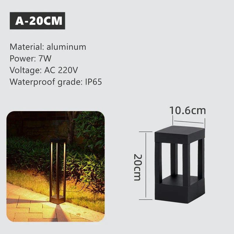 lampe led extérieure simple pour éclairage de jardin et paysage