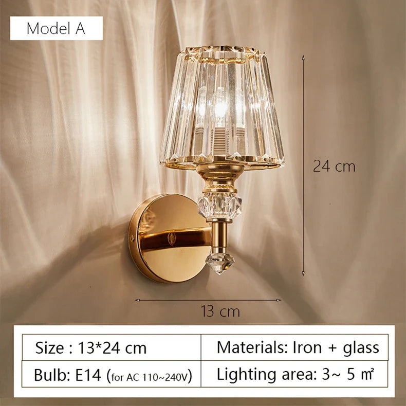 applique murale moderne en verre design nordique élégant pour décoration intérieure