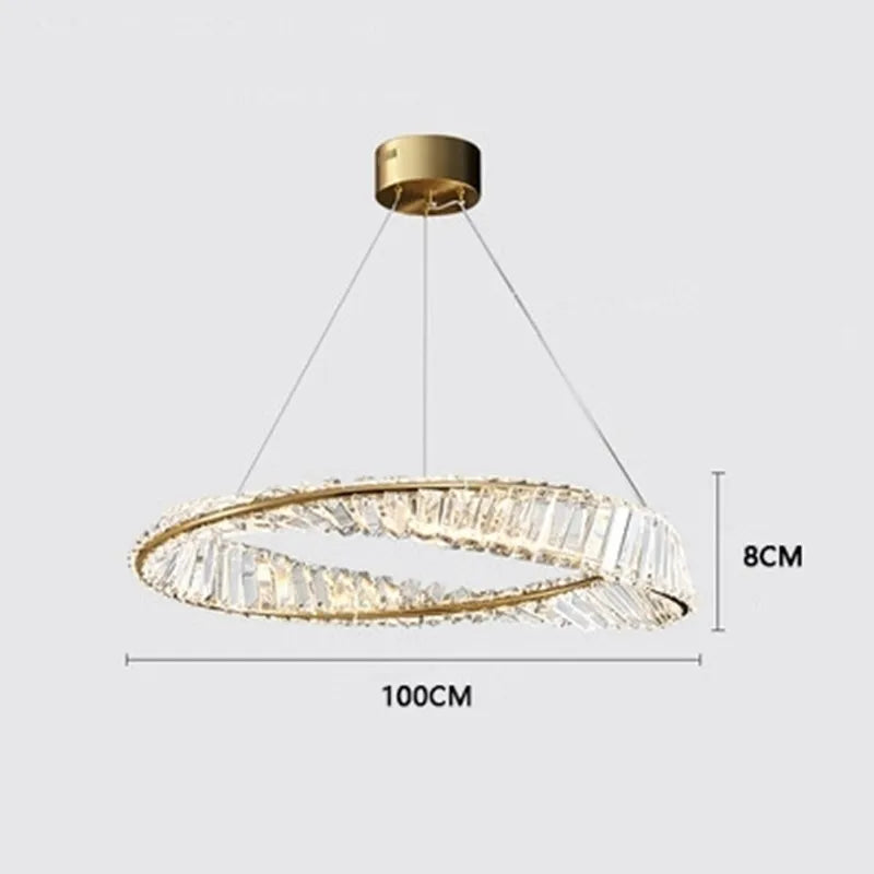 lustre de luxe en cristal pour un éclairage raffiné