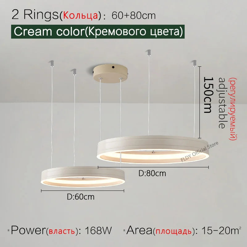 lustre moderne nordique éclairage suspension lampe ronde plafonnier