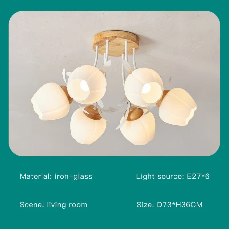 lustre créatif fleurs décoration nordique pour intérieur moderne
