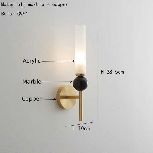 Suspension en marbre naturel