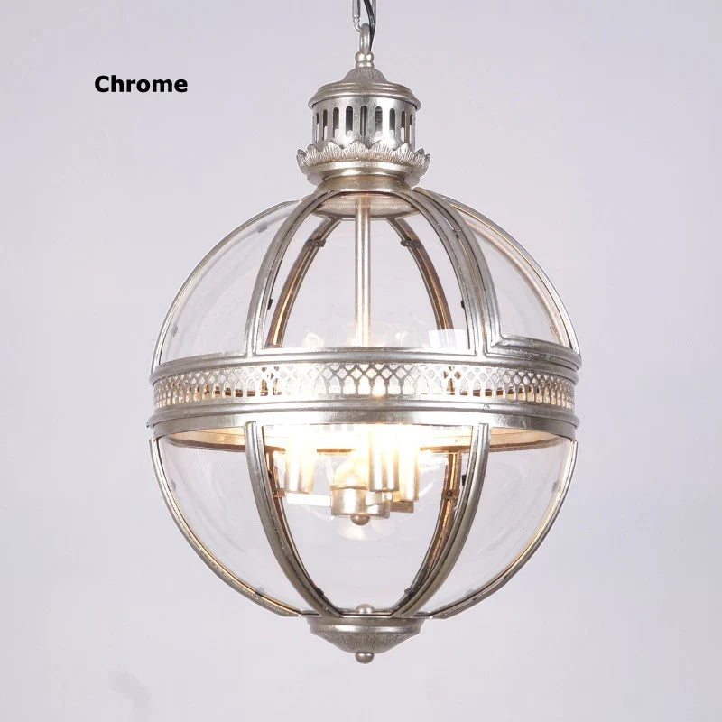 lustre rétro en fer et verre vintage pour éclairage intérieur