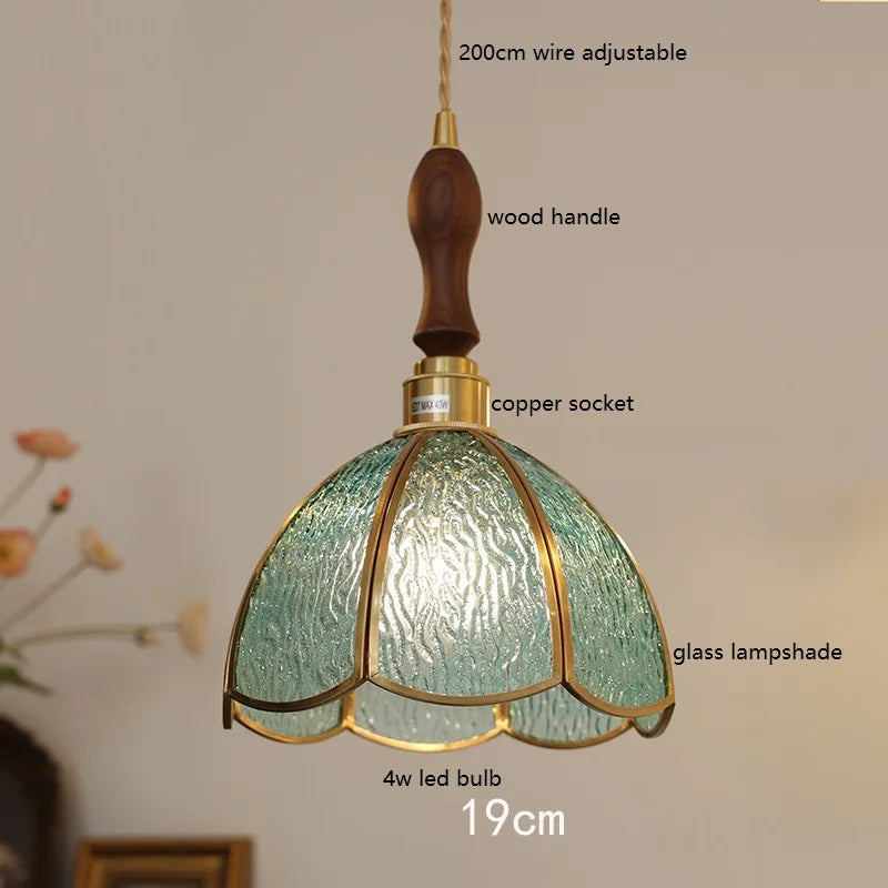 iwhd lampe à main led moderne en verre cuivre papillon