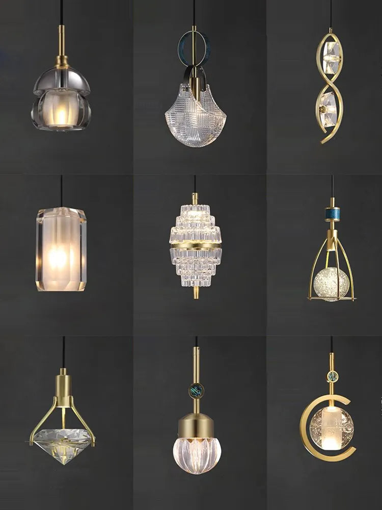 suspension luminaire cuir led verre lustre
