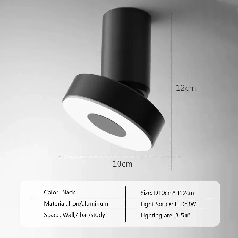 plafonnier moderne à leds pour diverses pièces projecteurs lumineux