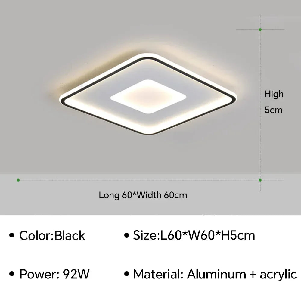 lustre moderne à leds pour décoration intérieure élégante