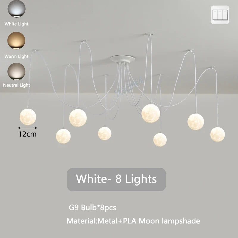 lustre multi lumières suspendues style nordique pour commerces