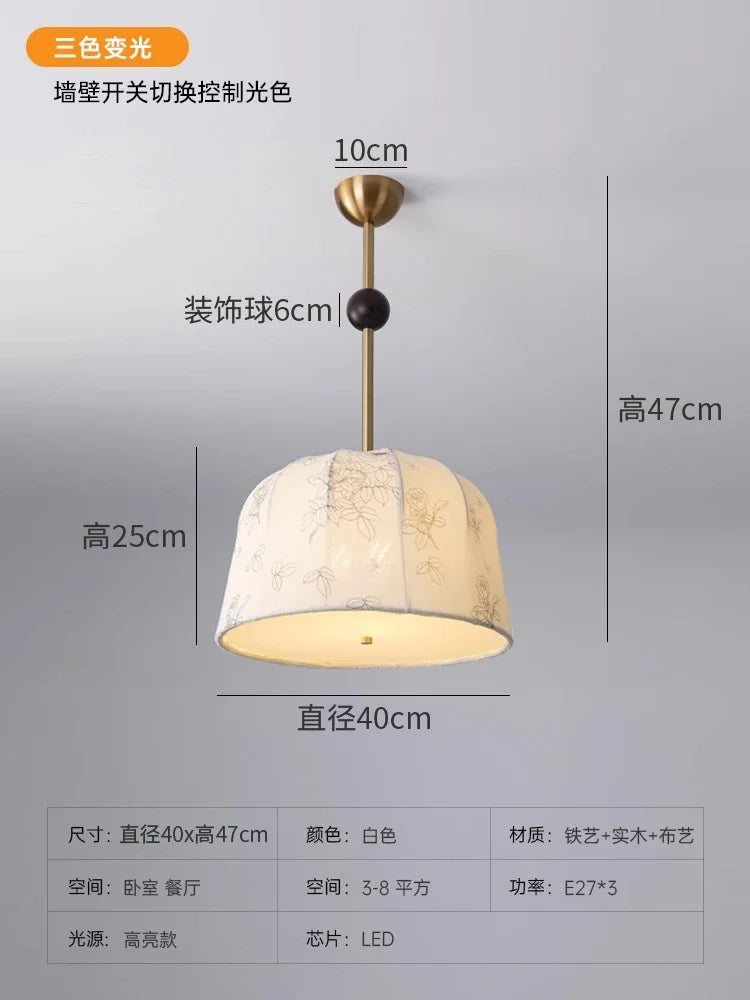 lampe d'étude en bois massif motif nanyang lustre rétro romantique