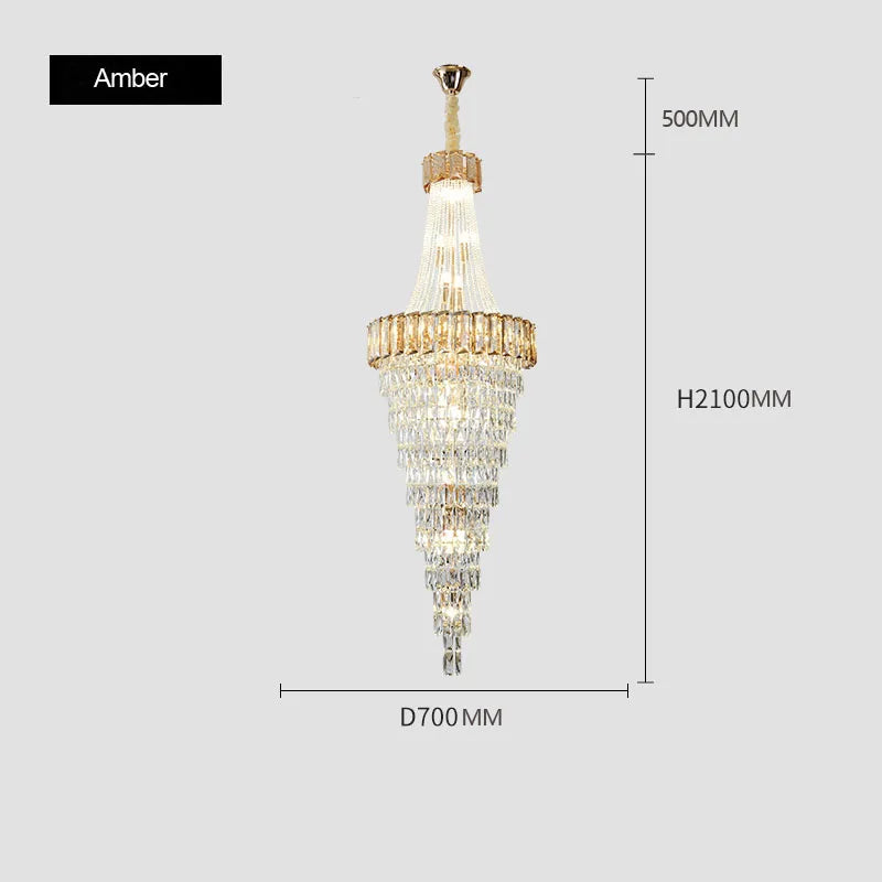 lustre contemporain en cristal pour décoration intérieure élégante